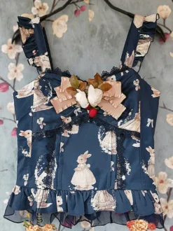 Lolita Specials Lolita Top Vest Costumes Classique Léger Abricot Sans Manches
