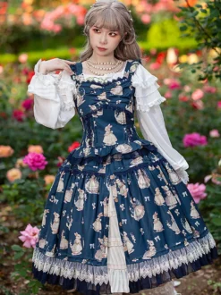 Lolita Specials Lolita Top Vest Costumes Classique Léger Abricot Sans Manches