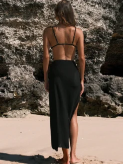 Maillot de bain 3 pièces simple bikini et jupe cache-maillot à fleurs 3D pour l'été 2026
