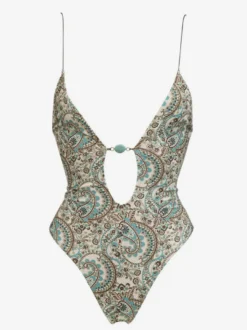 Maillot de bain une pièce à imprimé bohème découpé pour l'été 2026