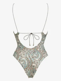 Maillot de bain une pièce à imprimé bohème découpé pour l'été 2026