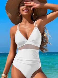 Maillot de bain une pièce simple dos nu pour la plage d'été 2026