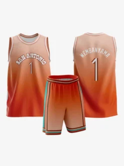 Maillot de Basketball San Antonio Spurs 2026 City Édition No 1 WEMBANYAMA Homme 2 Pièces Adulte Enfant