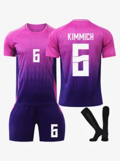 Maillot de football extérieur N° 8 KROOS N° 6 KIMMICH N° 10. MUSIALA Ensemble 3 pièces pour le Championnat d'Europe