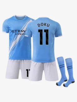 Maillot de football 25/26 HAALAND et FODEN ensemble 3 pièces pour homme vêtements de sport