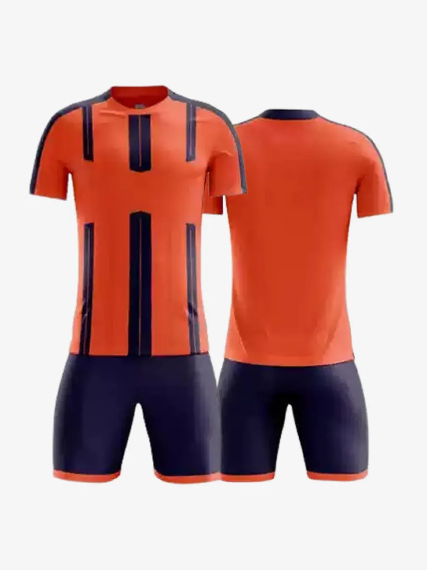 Maillot de football personnalisé à manches courtes et rayures pour homme