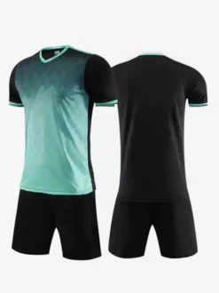 Maillot de football personnalisé à col en V et manches courtes pour homme