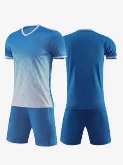 Maillot de football personnalisé à col en V et manches courtes pour homme