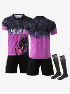 Maillot de football pour homme ensemble 3 pièces personnalisé à motif dragon