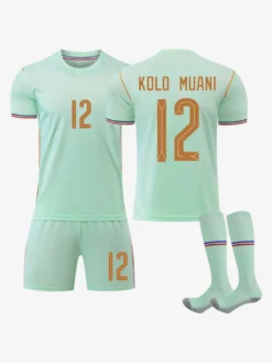 Maillot de Foot Équipe de France Extérieur 2026 Dembélé n°7 Mbappé n°10 Olise n°11 Ensemble 3 Pièces Enfant et Homme