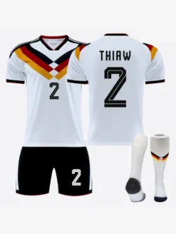 Maillot domicile de l'équipe d'Allemagne de football n°6 KIMMICH n°17 WIRTZ 2026 ensemble 3 pièces pour adultes et enfants