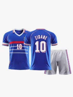 Maillot domicile de l'équipe de France de football 1998 maillot national classique pour adultes et enfants