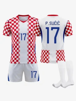 Maillot domicile de l'équipe de Croatie 2026 à damier 3 pièces