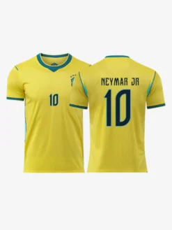 Maillot domicile de l'équipe nationale brésilienne de football 2026 manches courtes grande taille personnalisé