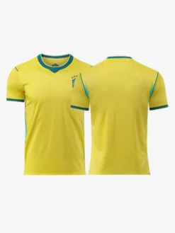 Maillot domicile de l'équipe nationale brésilienne de football 2026 manches courtes grande taille personnalisé
