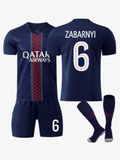 Maillot Domicile du Club de Football 25/26 No.10 Dembélé No.14 Doué No.7 Kvaratskhelia Ensemble 3 Pièces
