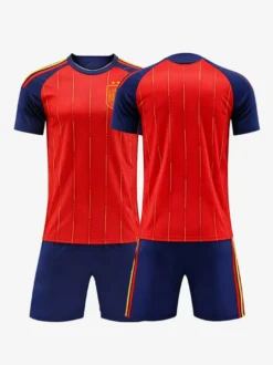 Maillot domicile et extérieur personnalisé à manches courtes de l'équipe d'Espagne 2026 à deux étoiles