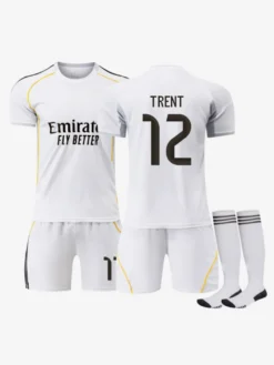 Maillot domicile Mbappé 25/26 n°10 à manches courtes ensemble 3 pièces pour adultes et enfants