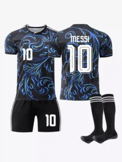 Maillot extérieur n° 10 de l'équipe d'Argentine 2026 manches courtes ensemble 3 pièces pour adultes et enfants