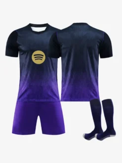Maillot extérieur personnalisé 3 pièces du FC Barcelone saison 26/27 manches courtes.