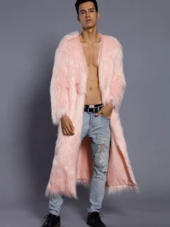 Manteau de qualité unicolore en polyester