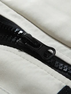 Manteau matelassé mi-long épais à capuche pour homme