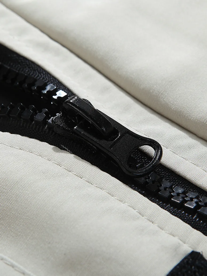Manteau matelassé mi-long épais à capuche pour homme