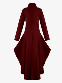 Manteau Opéra médiévale Veste Renaissance gothique Déguisements Halloween Vintage Bourgogne