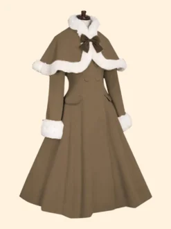 Manteau Sweet Lolita manteau manteau de manteau de papillon olive Olive synthétique Lolita Outwears Déguisements Halloween