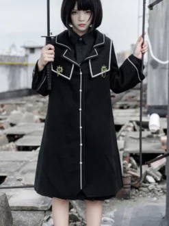 Manteaux Académiques Lolita Manteau Noir Veste
