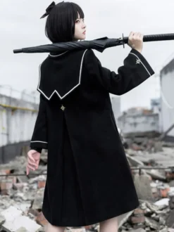 Manteaux Académiques Lolita Manteau Noir Veste