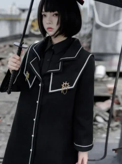 Manteaux Académiques Lolita Manteau Noir Veste