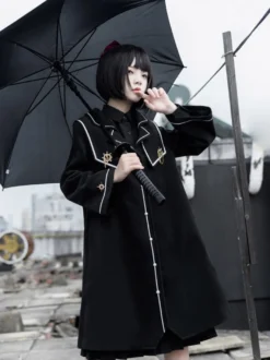 Manteaux Académiques Lolita Manteau Noir Veste