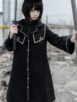 Manteaux Académiques Lolita Manteau Noir Veste