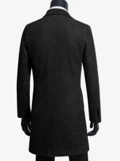 Manteaux Costume hommes Col rabattu Chic Noir Moderne