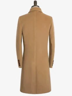 Manteaux Costume pour hommes Col rabattu Décontracté Camel Élégant