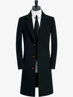 Manteaux Costume pour hommes Col rabattu Décontracté Camel Élégant