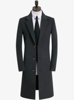 Manteaux Costume pour hommes Col rabattu Décontracté Camel Élégant