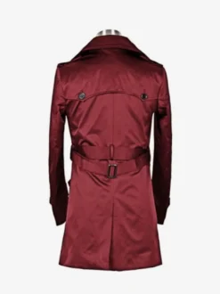 Manteaux Costume pour hommes Col rabattu Confortable Bordeaux Vintage