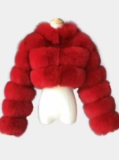 Manteaux en fausse fourrure veste courte en peluche écologique pour femme modèle hiver 2026