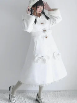 Manteaux Lolita de style ROCOCO Manteau bordeaux Nœuds Manteau Cape Polyester Automne Lolita Vêtements d'extérieur