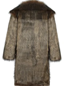 Manteaux pour hommes col roulé oversize chic café brun qualité
