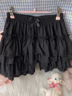 Mignonne Lolita Bloomers Volants Short Lolita Blanc Ample