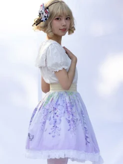 Mignonne Lolita SK Imprimé Fleurie Jupes Lolita À Volants