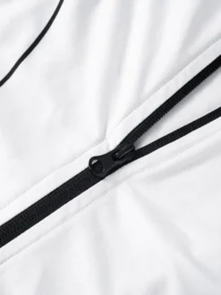 Mini-robe zippée sans manches à col montant pour femme 2026