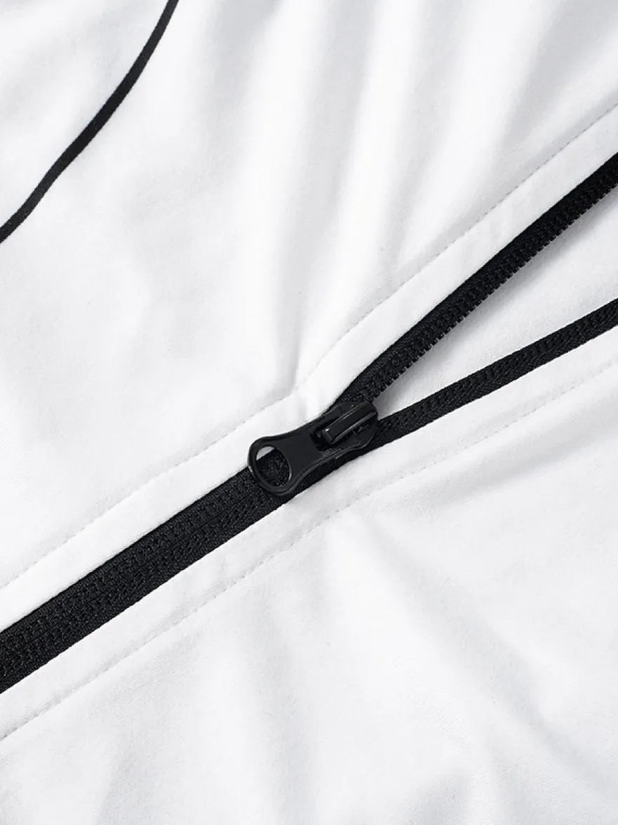 Mini-robe zippée sans manches à col montant pour femme 2026