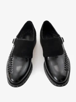 Mocassins à boucle en cuir de vache pour homme