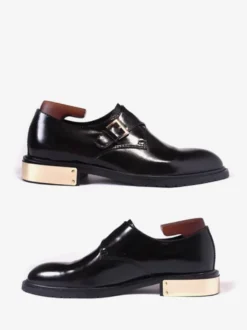 Mocassins à boucle en cuir de vache pour hommes