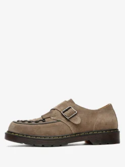 Mocassins à boucle et bout rond en daim pour homme