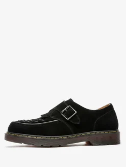Mocassins à boucle et bout rond en daim pour homme